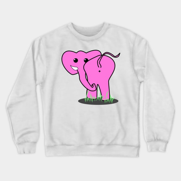 Elephant backside Crewneck Sweatshirt by Johnny_Sk3tch